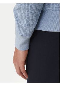 TOMMY HILFIGER - Tommy Hilfiger Sweter Essential MW0MW36347 Błękitny Regular Fit. Kolor: niebieski. Materiał: bawełna #2