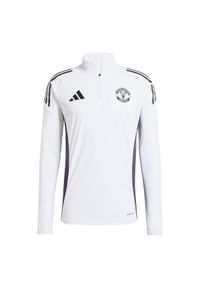 Adidas - Bluzka treningowa Manchester United 2025/26. Kolor: biały. Materiał: dresówka. Sport: piłka nożna #1