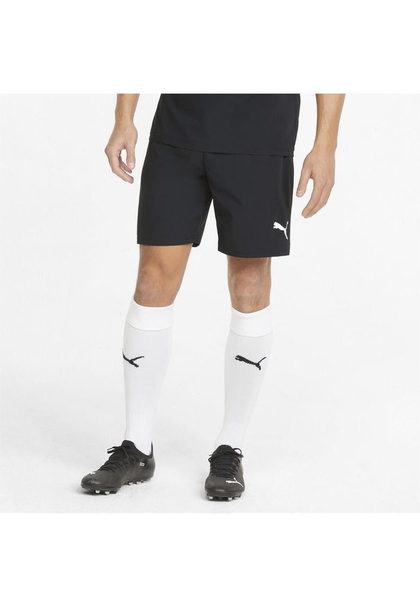Spodenki Puma Teamfinal Shorts, Mężczyźni. Kolor: czarny. Materiał: materiał, poliester. Sport: piłka nożna