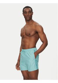 Calvin Klein Swimwear Szorty kąpielowe KM0KM01109 Błękitny Regular Fit. Kolor: niebieski. Materiał: syntetyk #3