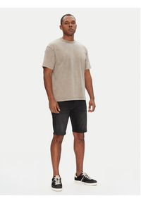 BOSS Szorty jeansowe Delaware Shorts Bo 50540271 Czarny Slim Fit. Kolor: czarny. Materiał: bawełna