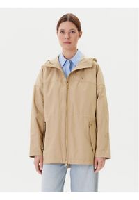 TOMMY HILFIGER - Tommy Hilfiger Parka WW0WW45621 Beżowy Regular Fit. Kolor: beżowy. Materiał: syntetyk