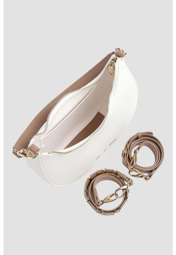 Valentino by Mario Valentino - VALENTINO Biała torebka księżyc Alexia Hobo Bag. Kolor: biały