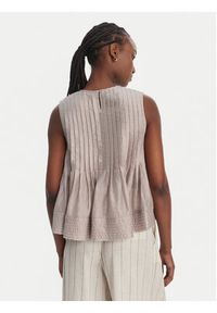 Eleh Bluzka SS260268 Beżowy Regular Fit. Kolor: beżowy. Materiał: wiskoza #4