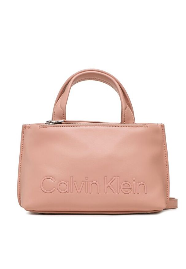 Calvin Klein Torebka Set Mini Tote K60K610167 Różowy. Kolor: różowy. Materiał: skórzane
