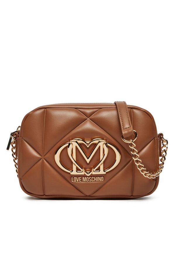 Love Moschino - LOVE MOSCHINO Torebka JC4038PP1MLC0201 Brązowy. Kolor: brązowy. Materiał: skórzane