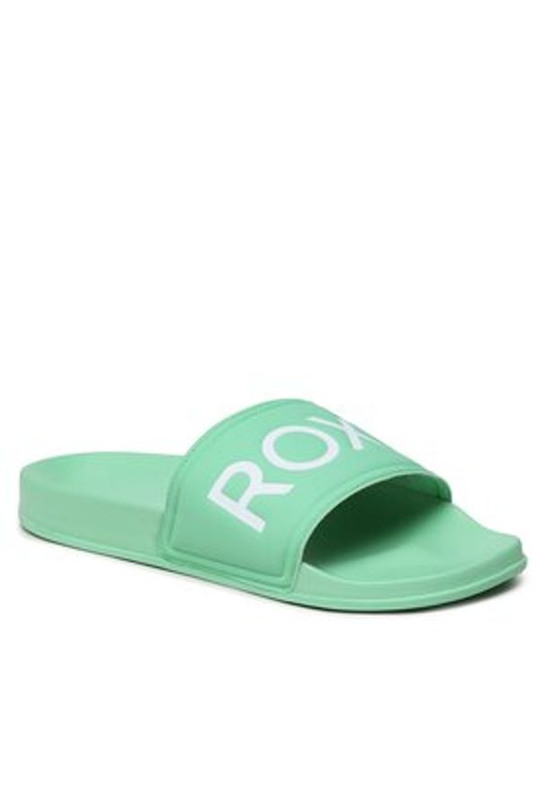 Roxy Klapki ARJL100679 Zielony. Kolor: zielony. Materiał: skóra