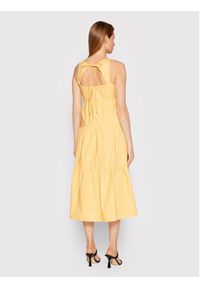 Patrizia Pepe Sukienka letnia 2A2320/A9B9-Y411 Żółty Regular Fit. Kolor: żółty. Materiał: bawełna. Sezon: lato #5