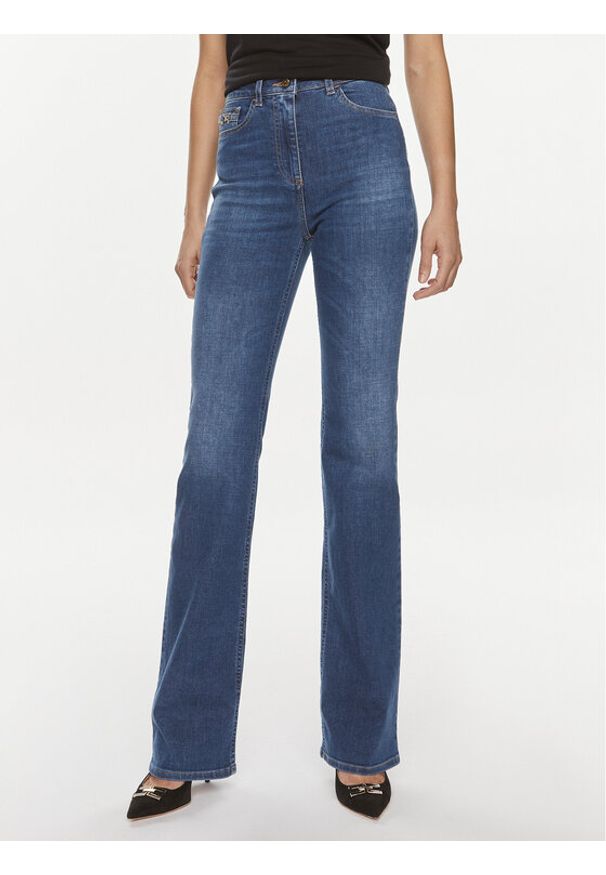 Elisabetta Franchi Jeansy PJ-57I-41E2-V340 Granatowy Regular Fit. Kolor: niebieski