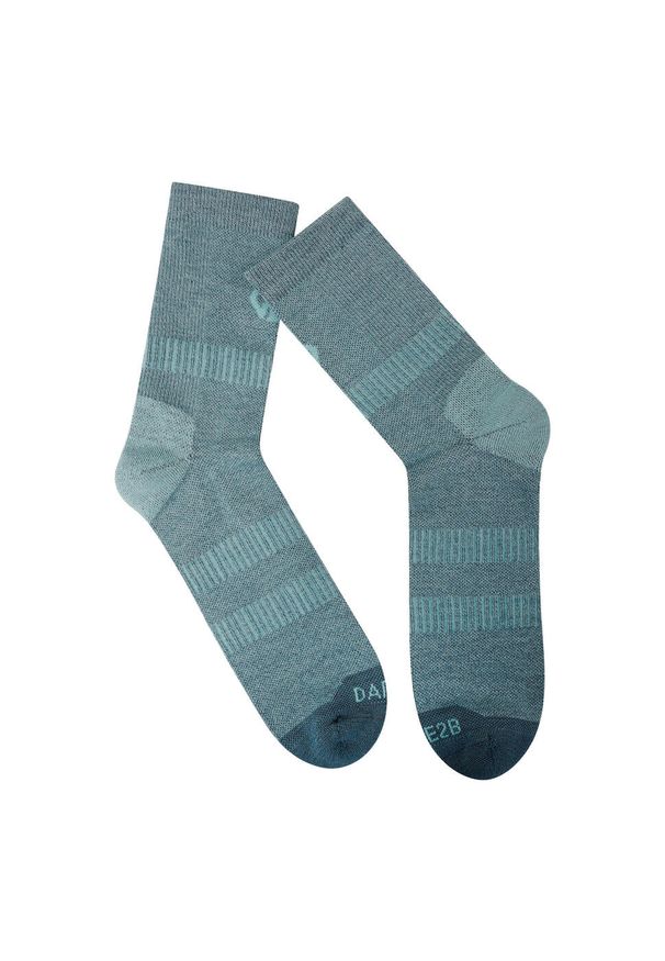 DARE 2B - Wełniane Skarpety Do Chodzenia Merino Dla Dorosłych Unisex. Kolor: wielokolorowy, niebieski, szary. Materiał: wełna. Sport: turystyka piesza