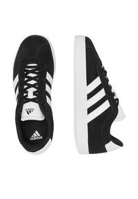 Adidas - adidas Sneakersy Court 3.0 K ID6313 Czarny. Kolor: czarny. Materiał: zamsz, skóra #5