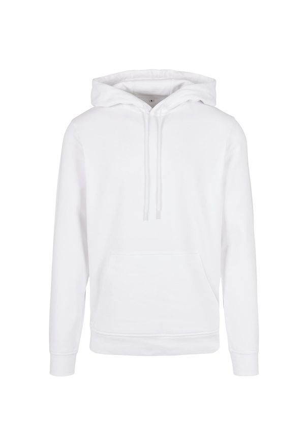BUILD YOUR BRAND - Bluza Z Kapturem Unisex Dla Dorosłych. Typ kołnierza: kaptur. Kolor: biały