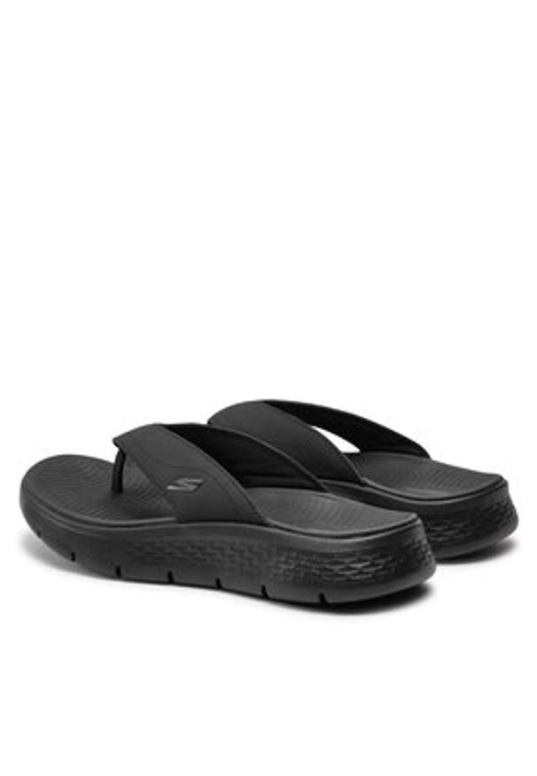 skechers - Skechers Japonki Go Walk Flex Sandal-Vallejo 229202/BBK Czarny. Kolor: czarny