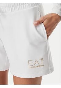 EA7 Emporio Armani Szorty sportowe 7W000269 AF12482 U0002 Biały Regular Fit. Kolor: biały. Materiał: syntetyk #5