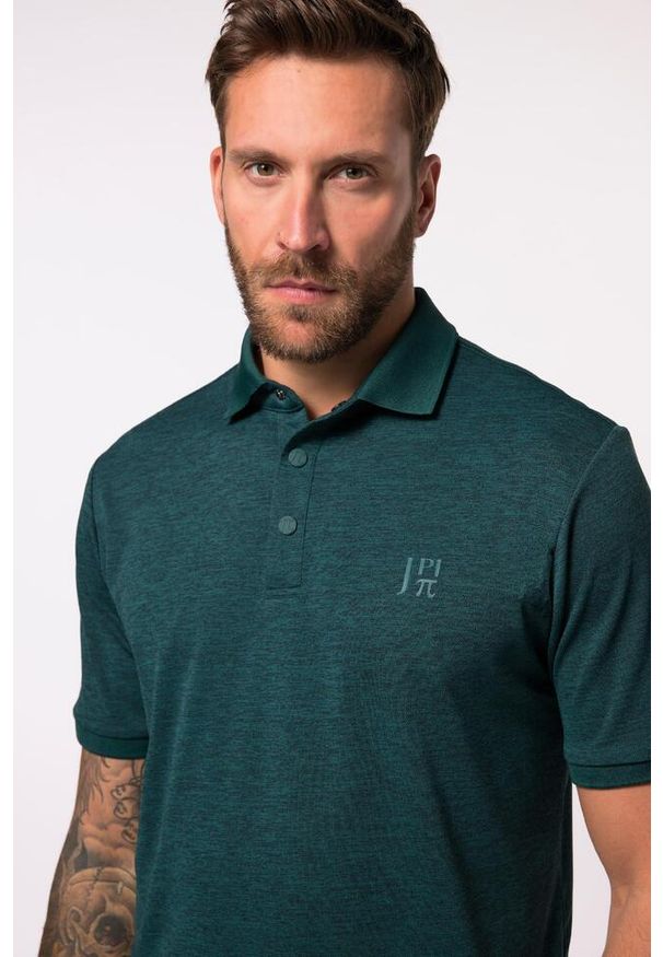 JAY-PI - Męska Funkcyjna koszulka polo trekking rękaw 1/2 pika do rozm. 7XL. Typ kołnierza: polo. Kolekcja: plus size. Kolor: zielony, niebieski, wielokolorowy. Materiał: poliester, materiał