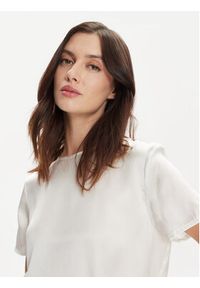 Marella T-Shirt Hobby 2413111161 Biały Regular Fit. Kolor: biały. Materiał: jedwab #4