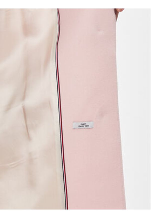 TOMMY HILFIGER - Tommy Hilfiger Płaszcz wełniany Classic WW0WW41662 Różowy Regular Fit. Kolor: różowy. Materiał: wełna
