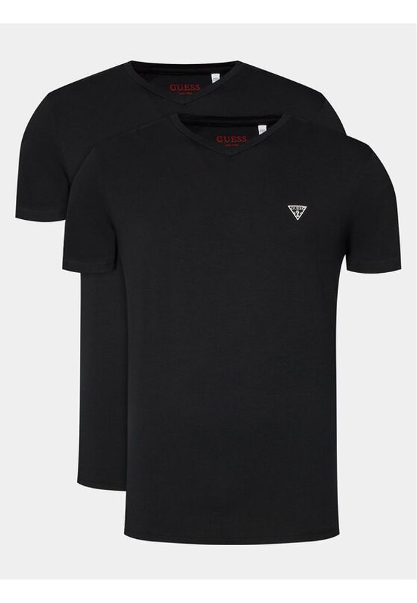 Guess Komplet 2 t-shirtów Caleb U97G03 KCD31 Czarny Regular Fit. Kolor: czarny. Materiał: bawełna