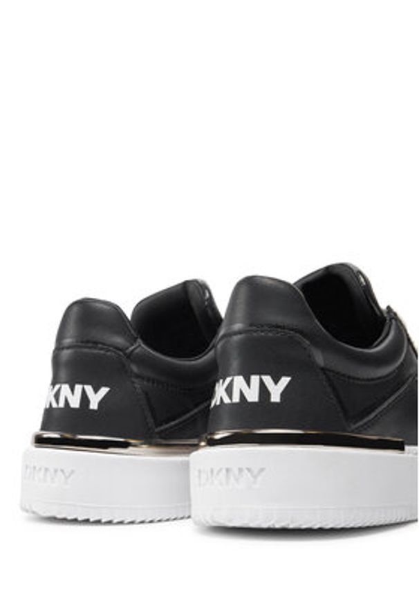DKNY Sneakersy K3491306 Czarny. Kolor: czarny. Materiał: skóra