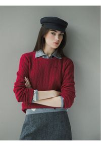 Robe di Kappa Sweter 65116CW Różowy Regular Fit. Kolor: różowy. Materiał: wełna #1