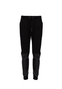 Les Hommes Spodnie "Jogshort" | LBJ4001700F | Mężczyzna | Czarny. Okazja: na co dzień. Kolor: czarny. Materiał: bawełna, poliester. Styl: casual, elegancki #4