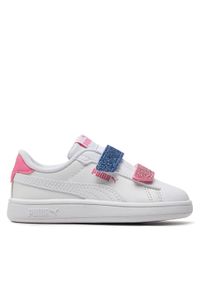 Puma Sneakersy Smash 3.0 L Glitter Velcro V Inf 395610-01 Biały. Kolor: biały