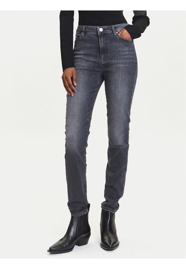 Karl Lagerfeld - KARL LAGERFELD Jeansy A3W10016 Szary Skinny Fit. Kolor: szary