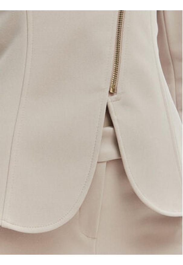 Rinascimento Marynarka CFC0127901003 Beżowy Slim Fit. Kolor: beżowy. Materiał: syntetyk