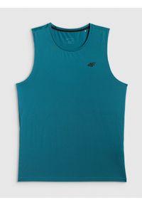 4f - 4F Koszulka treningowa regular szybkoschnąca męska - zielona XXL. Kolor: zielony. Materiał: materiał, włókno. Sport: fitness #1