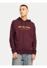 Jack & Jones - Jack&Jones Bluza Alvis 12256848 Bordowy Standard Fit. Kolor: czerwony. Materiał: syntetyk