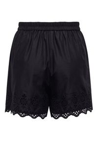 only - ONLY Szorty materiałowe Lou 15313167 Czarny Loose Fit. Kolor: czarny. Materiał: bawełna #2