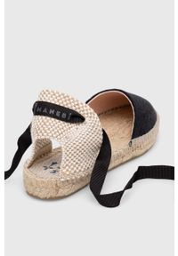 Manebi espadryle Flat Valenciana Espadrilles kolor czarny O 7.9 P0. Kolor: czarny. Materiał: guma #5