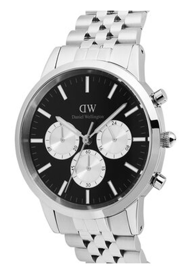 Daniel Wellington Zegarek Iconic Chronograph DW00100873 Srebrny. Kolor: srebrny