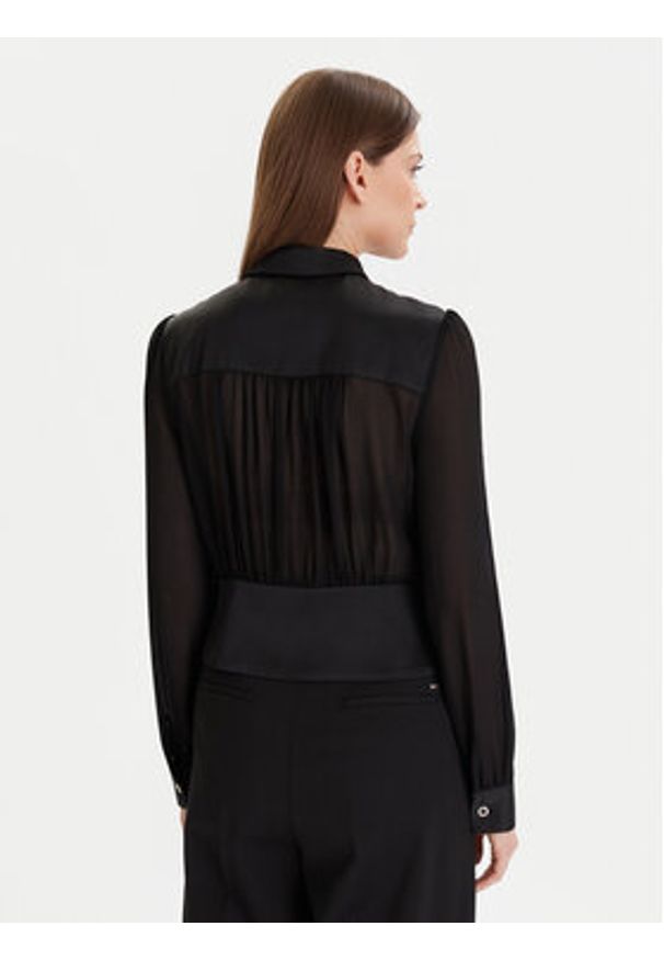 Morgan Koszula 232-CLOCLO Czarny Regular Fit. Kolor: czarny. Materiał: syntetyk