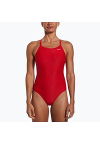 Strój pływacki jednoczęściowy damski Nike Solid Racerback university. Kolor: czerwony