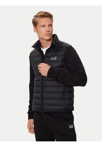 EA7 Emporio Armani Bezrękawnik 8NPQ06 PNGPZ 1200 Czarny Regular Fit. Kolor: czarny. Materiał: syntetyk. Długość rękawa: bez rękawów
