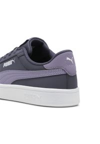 Puma - Dziecięce Sneakersy Smash 3.0 Buck PUMA Galactic Gray Pale Plum Purple. Kolor: fioletowy, wielokolorowy, szary. Materiał: nubuk. Szerokość cholewki: normalna