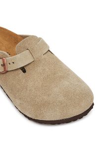 Birkenstock Klapki Boston Kids 1027875 Beżowy. Kolor: beżowy. Materiał: zamsz, skóra #5