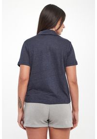 Ecoalf - Polo damskie lniane Troms ECOALF. Typ kołnierza: polo. Materiał: len #4