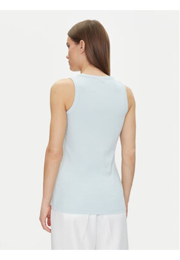BOSS Top C-Ematite 50536985 Błękitny Slim Fit. Kolor: niebieski. Materiał: bawełna