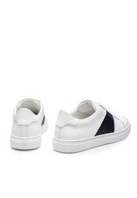 Baldinini - BALDININI - Białe sneakersy z plecionką. Zapięcie: sznurówki. Kolor: biały. Wzór: gładki #4