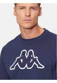 Kappa T-Shirt Logo Korpo Cromen 303HZ70 Granatowy Regular Fit. Kolor: niebieski. Materiał: bawełna #3