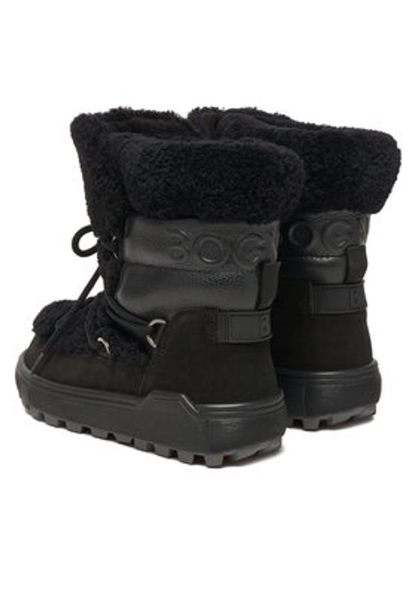 Bogner Śniegowce Chamonix S 10 A 22546704 Czarny. Kolor: czarny. Materiał: skóra
