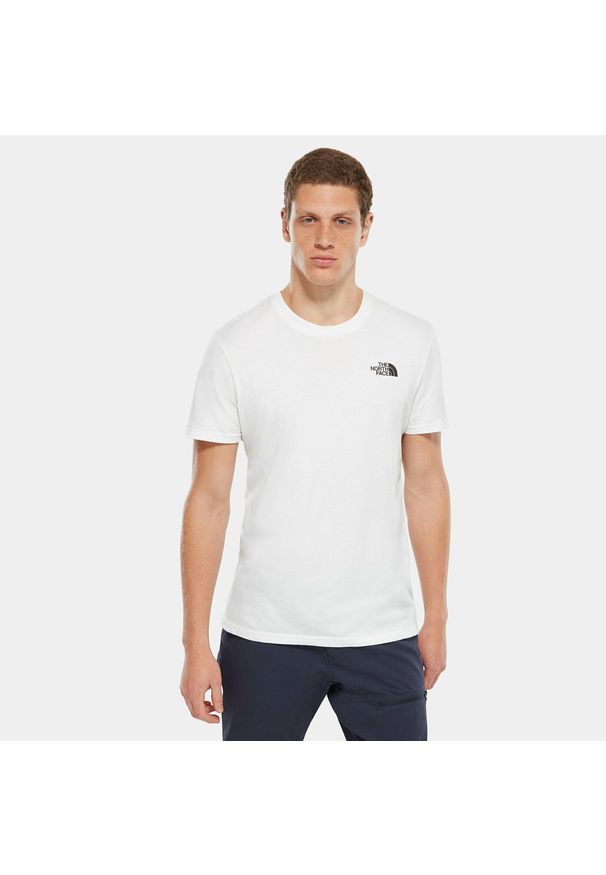 Koszulka turystyczna męska The North Face M Simple Dome Tee. Kolor: biały. Sport: turystyka piesza