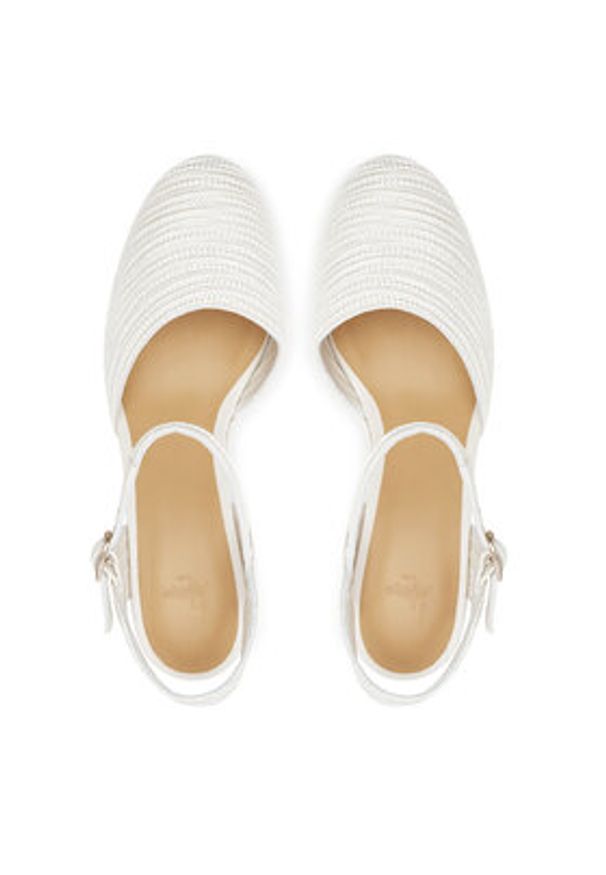 Castañer Espadryle Carolyn/142 023115 Biały. Kolor: biały. Materiał: materiał
