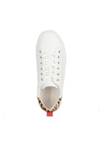 Wittchen - Damskie sneakersy skórzane z wzorem w cętki białe. Kolor: biały. Materiał: skóra. Wzór: motyw zwierzęcy, jednolity, gładki #5