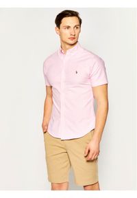 Polo Ralph Lauren Koszula Classics 710787736 Różowy Slim Fit. Typ kołnierza: polo. Kolor: różowy. Materiał: bawełna