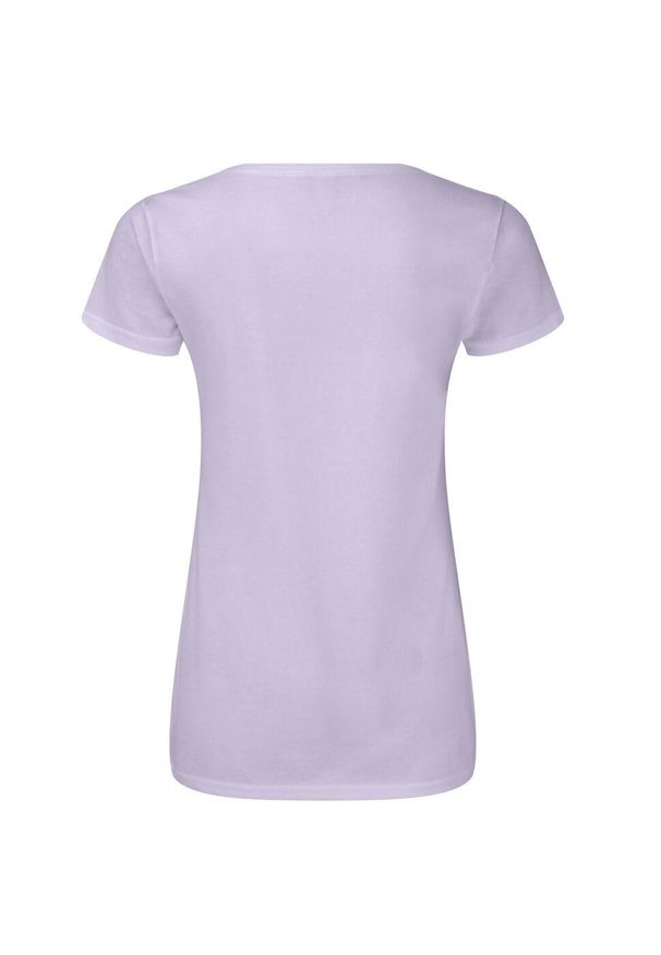 FRUIT OF THE LOOM - Koszulka Damska Iconic 150 Z Dekoltem V. Kolor: niebieski. Sport: turystyka piesza