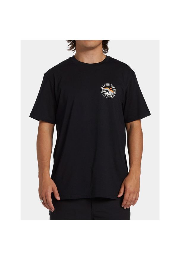 Koszulka T-shirt Billabong Rockies czarna. Kolor: czarny