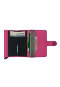 Secrid portfel damski kolor różowy. Kolor: różowy. Materiał: materiał